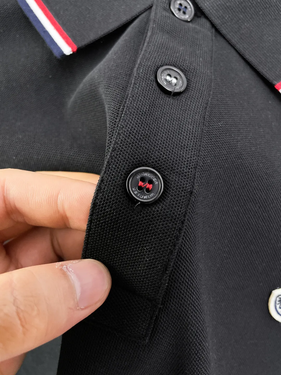 MONCLER New Arrival Polo Same Style 260 ， Factory New Arrival Versatile : Black White Royal Blue Gray Size：S-XXL